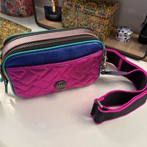 Kurt Geiger Pink and Blue Crossbody Bag